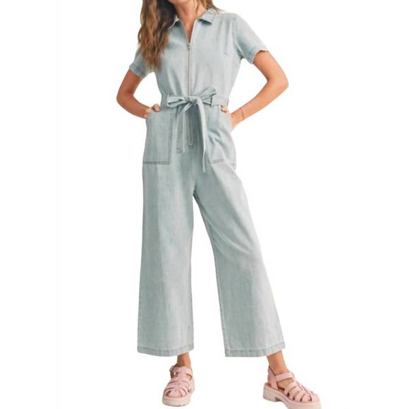 Miou Muse Tie Waist Romper main image 1